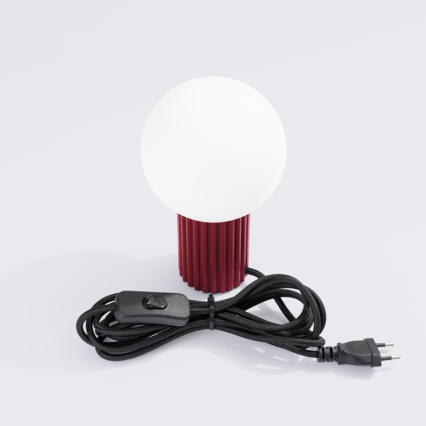 Stolna lampa HALO 1xG9/8W/230V pr. 12 cm crvena