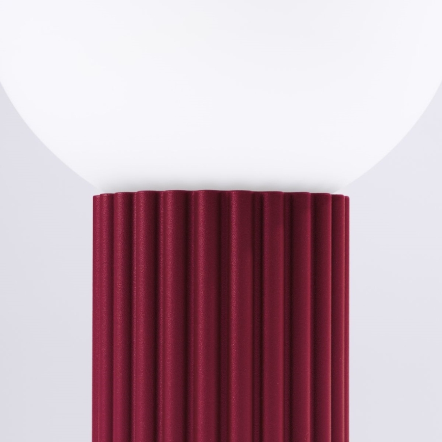 Stolna lampa HALO 1xG9/8W/230V pr. 12 cm crvena