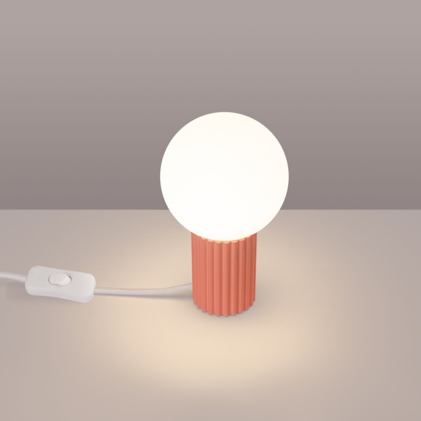 Stolna lampa HALO 1xG9/8W/230V pr. 12 cm ružičasta