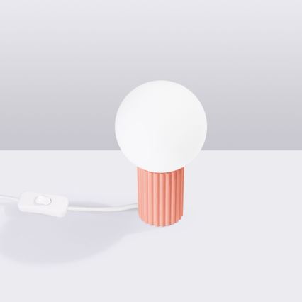 Stolna lampa HALO 1xG9/8W/230V pr. 12 cm ružičasta