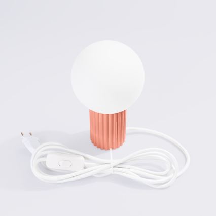 Stolna lampa HALO 1xG9/8W/230V pr. 12 cm ružičasta
