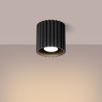 Reflektor AURA 1xGU10/10W/230V, promjer 10 cm, crni