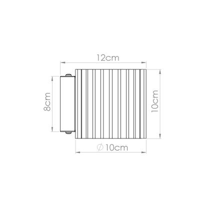 Zidna svjetiljka AURA 1xG9/10W/230V crna