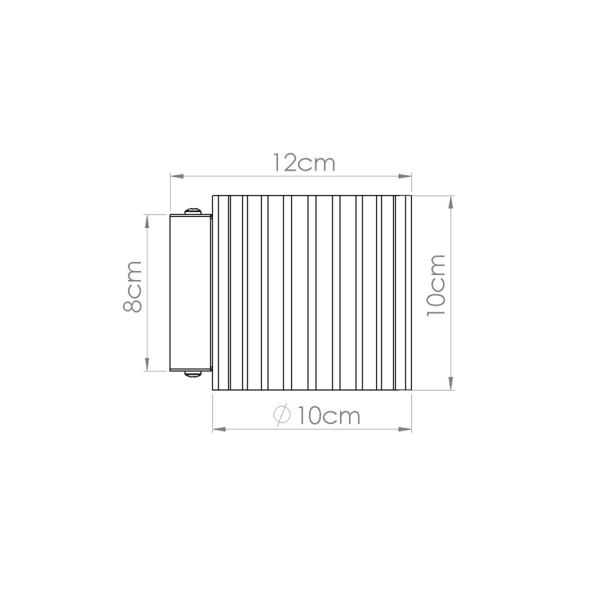 Zidna svjetiljka AURA 1xG9/10W/230V crna