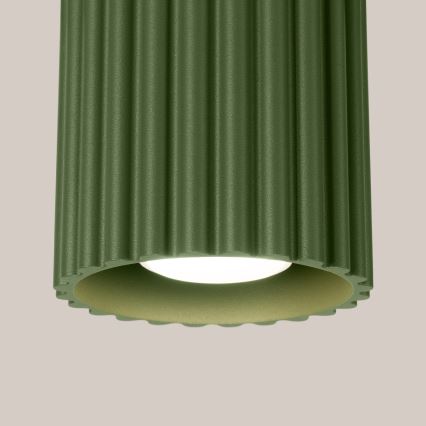 Spot svjetiljka AURA 1xGU10/10W/230V Ø 10 cm zelena