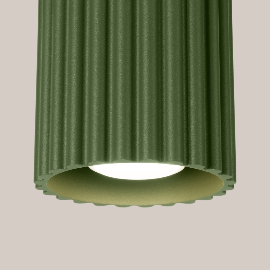 Spot svjetiljka AURA 1xGU10/10W/230V Ø 10 cm zelena