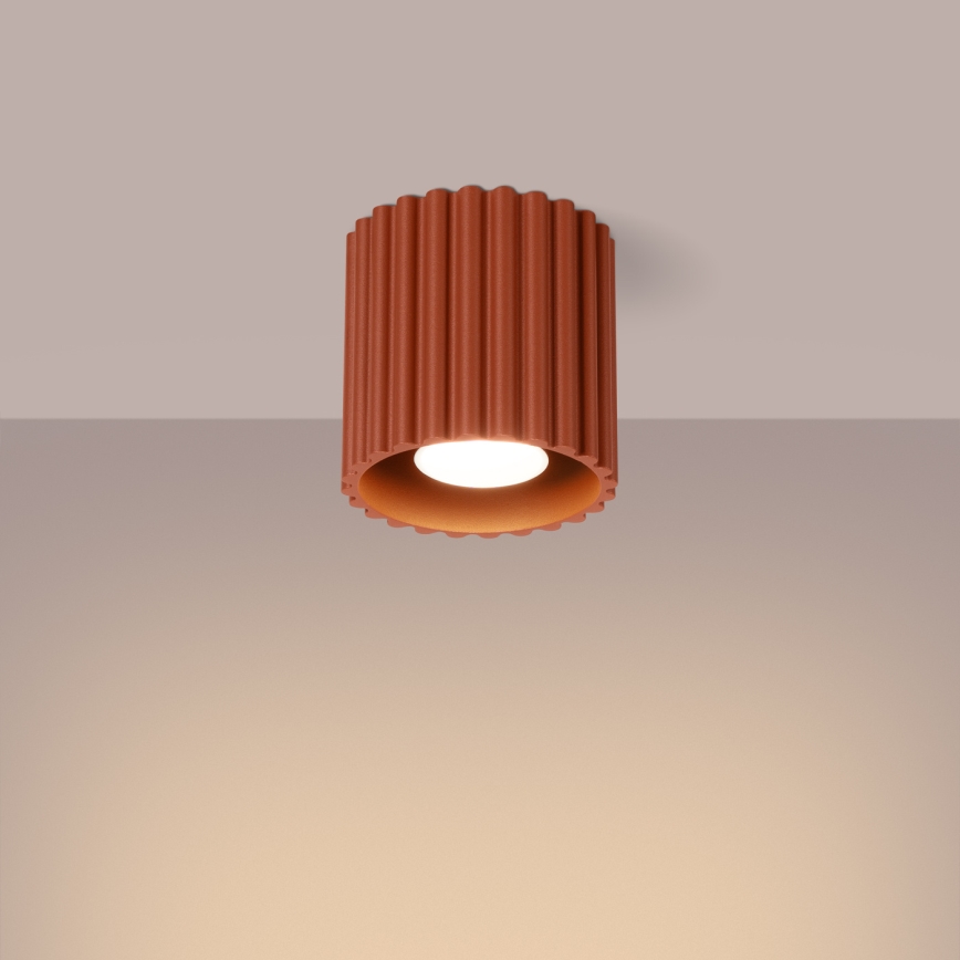 Spot svjetiljka AURA 1xGU10/10W/230V Ø 10 cm narančasta