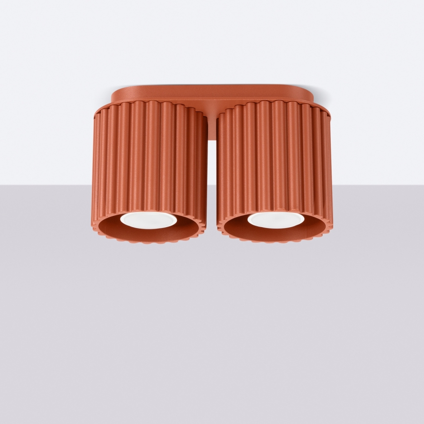 Spot svjetiljka AURA 2xGU10/10W/230V narančasta