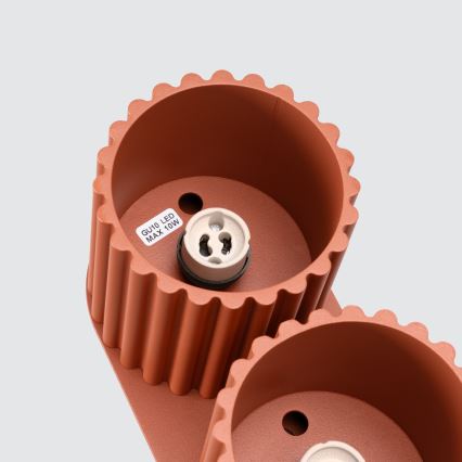 Spot svjetiljka AURA 2xGU10/10W/230V narančasta