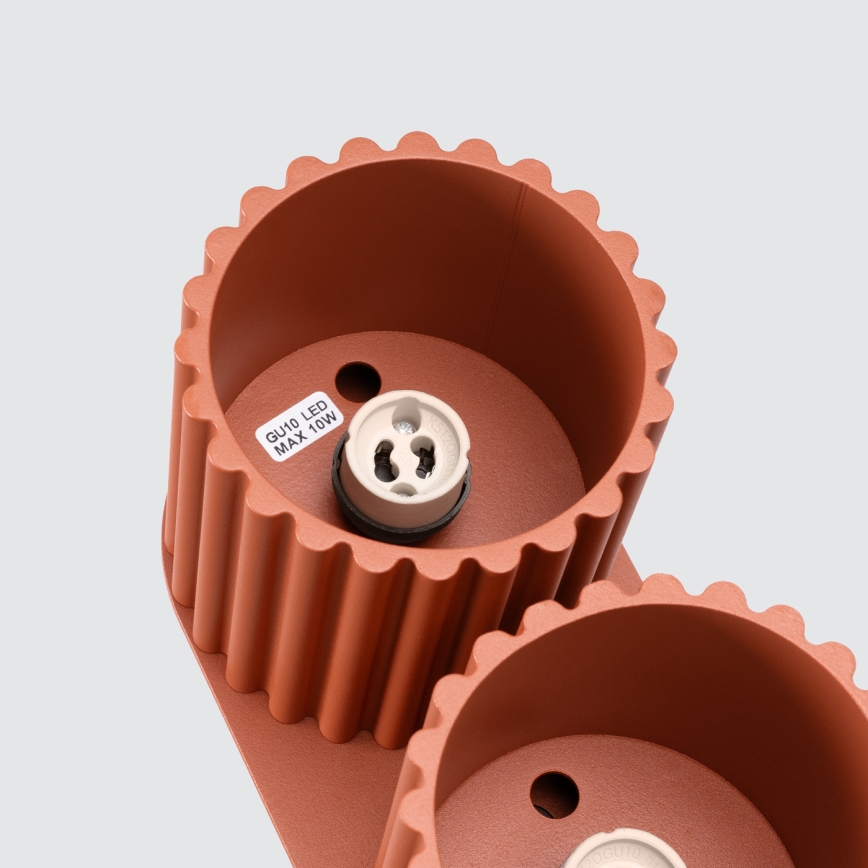 Spot svjetiljka AURA 2xGU10/10W/230V narančasta