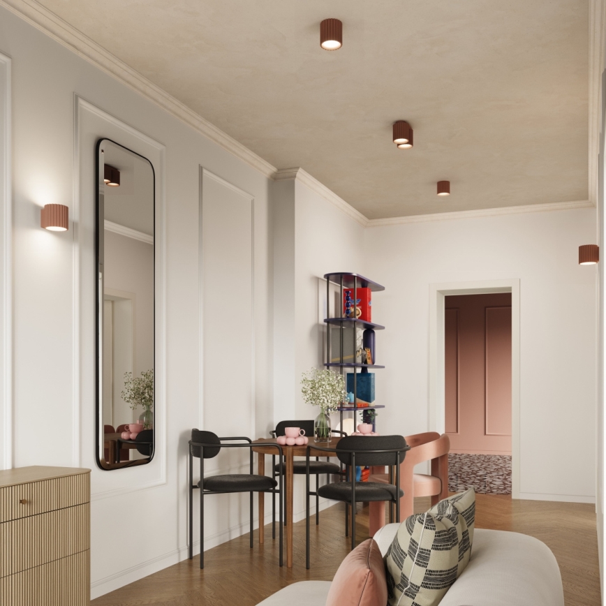 Spot svjetiljka AURA 1xGU10/10W/230V 10 cm smeđa