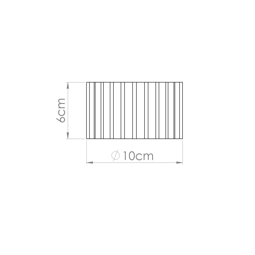 Točkasto svjetlo AURA 1xGX53/10W/230V, promjer 10 cm, smeđa