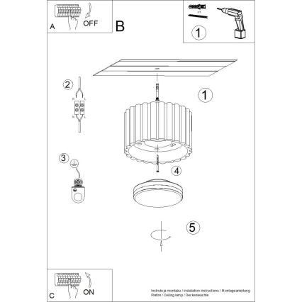 Spot svjetiljka AURA 1xGX53/10W/230V 6 cm smeđa