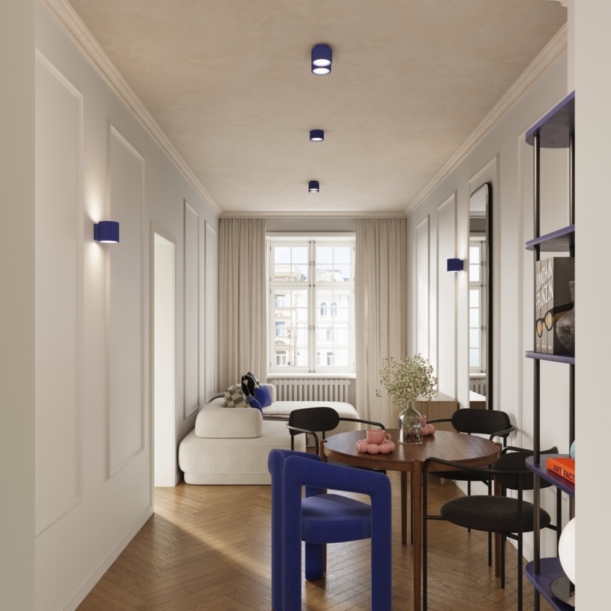 Reflektor AURA 1xGX53/10W/230V, promjer 10 cm, plavi