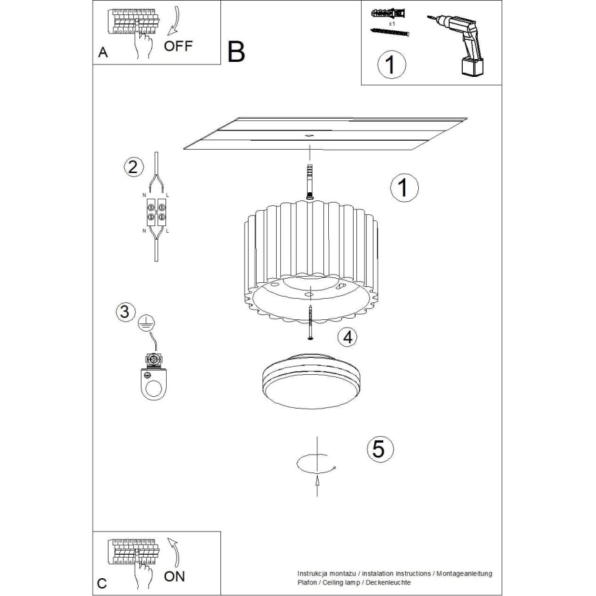 Reflektor AURA 1xGX53/10W/230V, promjer 10 cm, plavi