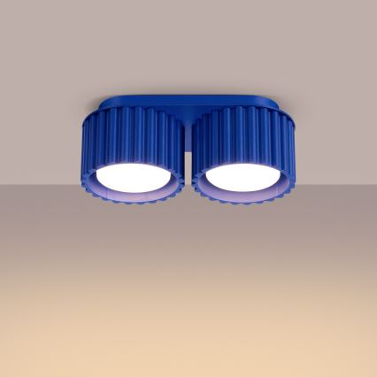 Stropni reflektor AURA 2xGX53/10W/230V plavi