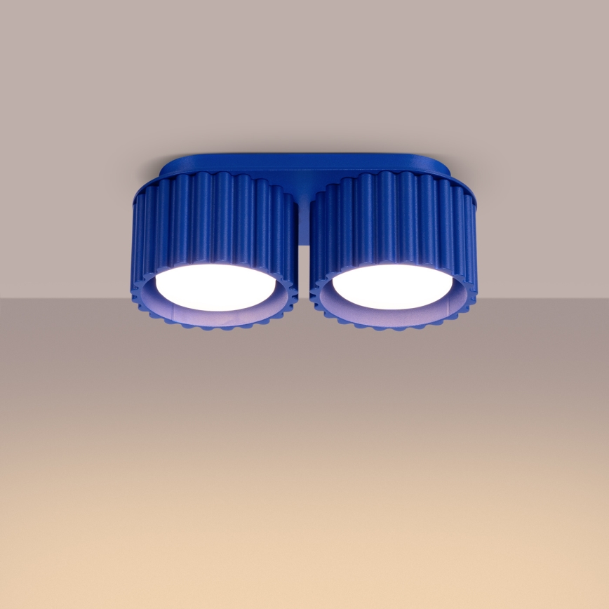 Stropni reflektor AURA 2xGX53/10W/230V plavi