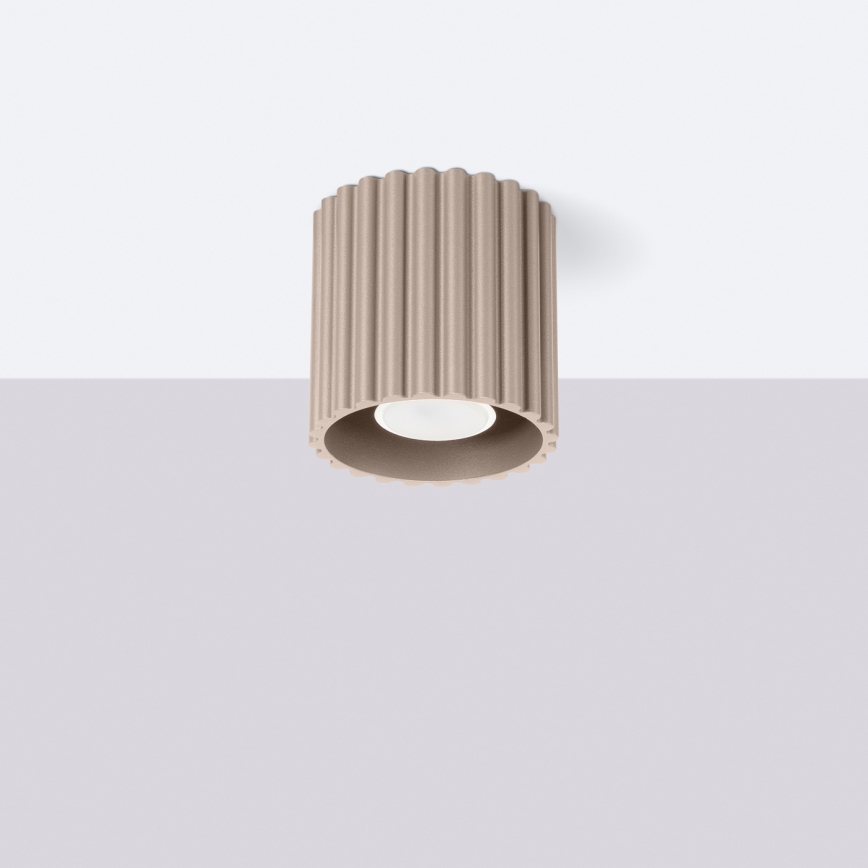 Spot svjetiljka AURA 1xGU10/10W/230V 10 cm taupe