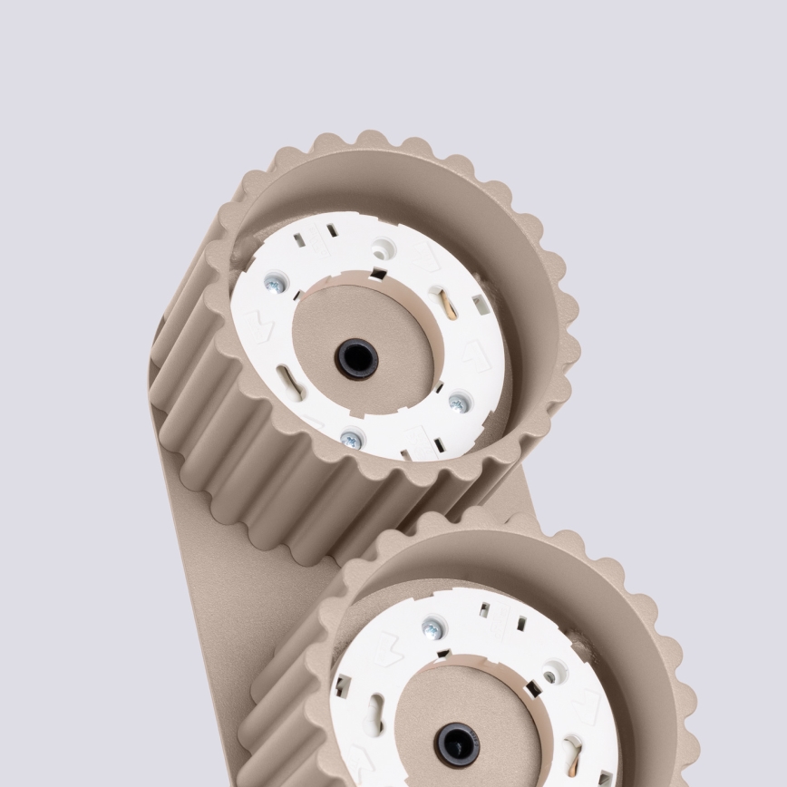 Spot svjetiljka AURA 2xGX53/10W/230V taupe