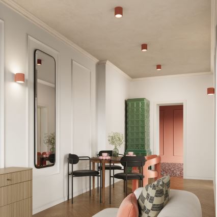 Spot svjetiljka AURA 1xGU10/10W/230V 10 cm ružičasta