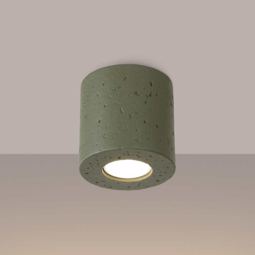 Spot svjetiljka ORBIS 1xGU10/10W/230V beton/zelena