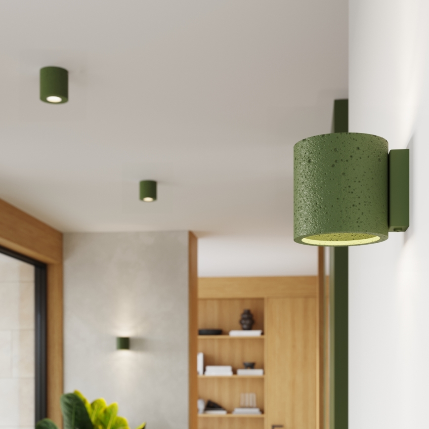 Spot svjetiljka ORBIS 1xGU10/10W/230V beton/zelena