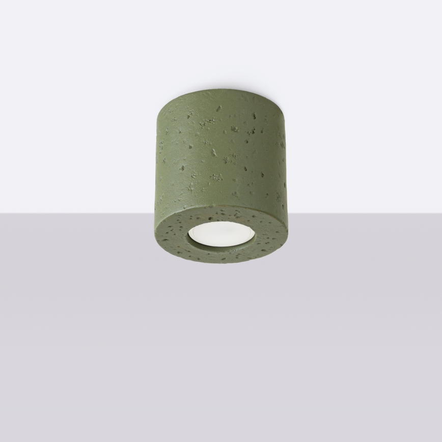 Spot svjetiljka ORBIS 1xGU10/10W/230V beton/zelena