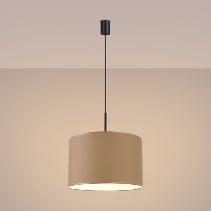 Luster na sajli NEVIA 1xE27/15W/230V Ø 40 cm taupe