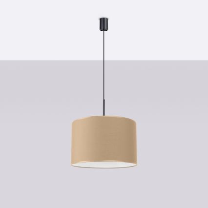 Luster na sajli NEVIA 1xE27/15W/230V Ø 40 cm taupe