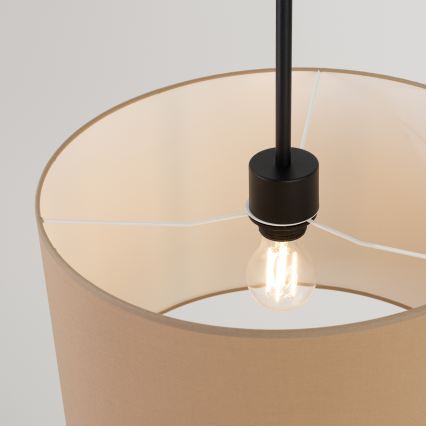 Luster na sajli NEVIA 1xE27/15W/230V Ø 40 cm taupe