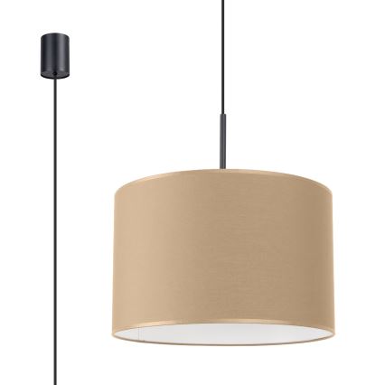 Luster na sajli NEVIA 1xE27/15W/230V Ø 40 cm taupe
