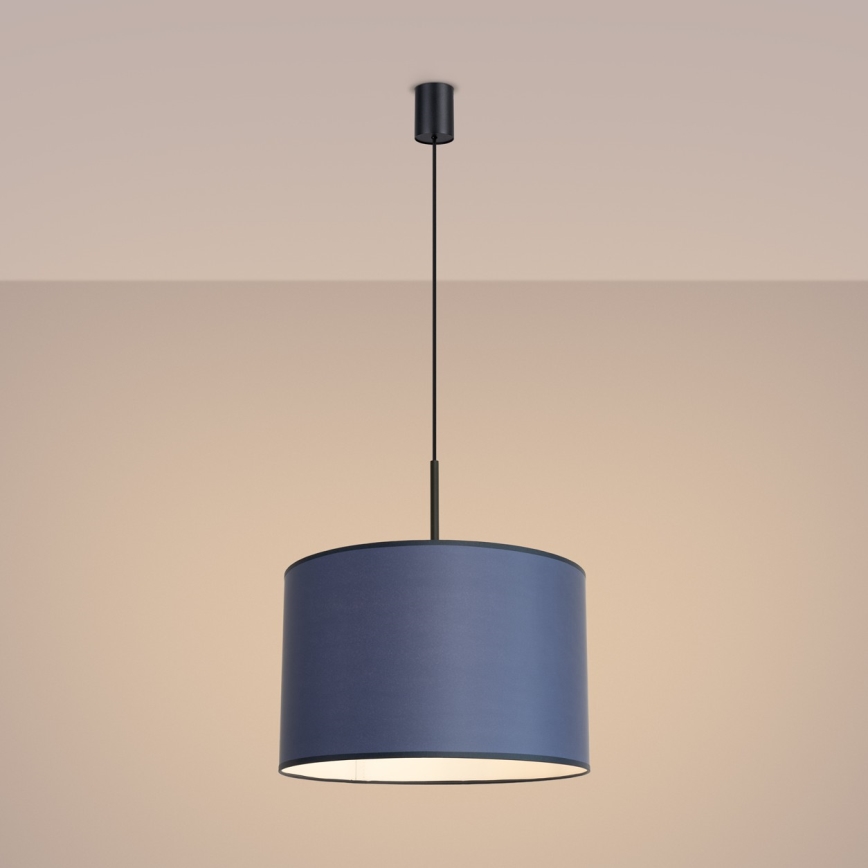 Luster na sajli NEVIA 1xE27/15W/230V promjer 40 cm plavi