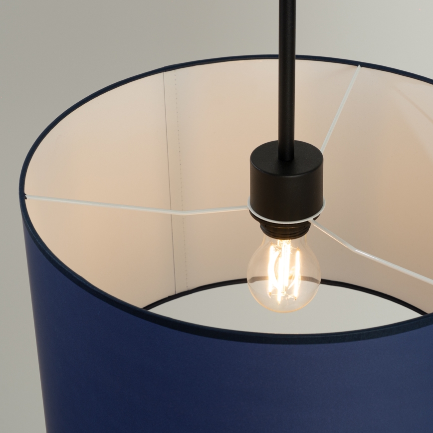 Luster na sajli NEVIA 1xE27/15W/230V promjer 40 cm plavi