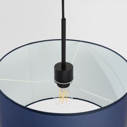 Luster na sajli NEVIA 1xE27/15W/230V promjer 40 cm plavi