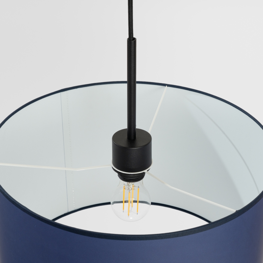 Luster na sajli NEVIA 1xE27/15W/230V promjer 40 cm plavi