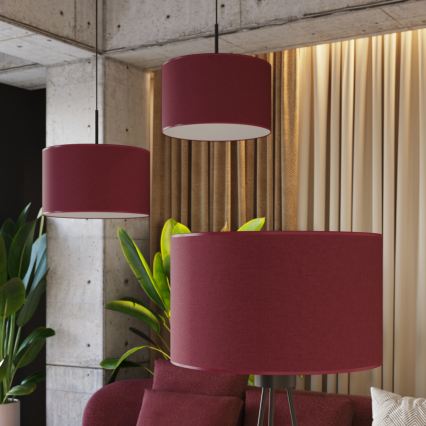 Luster na kabelu NEVIA 1xE27/15W/230V Ø 40 cm crvena