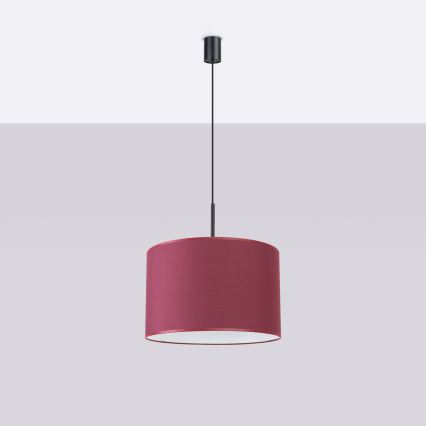 Luster na kabelu NEVIA 1xE27/15W/230V Ø 40 cm crvena