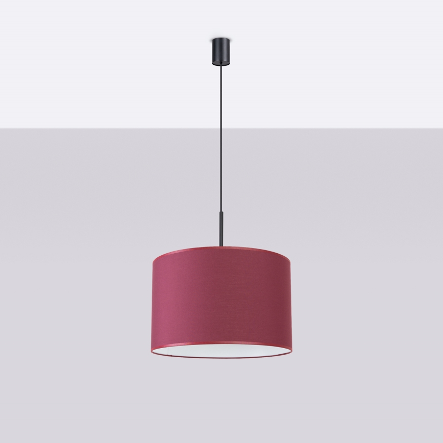 Luster na kabelu NEVIA 1xE27/15W/230V Ø 40 cm crvena