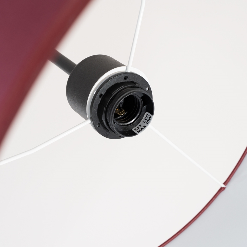 Luster na kabelu NEVIA 1xE27/15W/230V Ø 40 cm crvena
