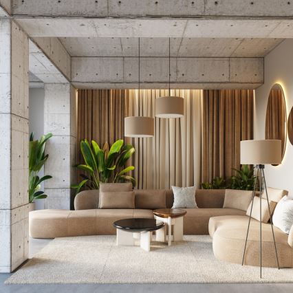 Podna svjetiljka NEVIA 1xE27/15W/230V taupe