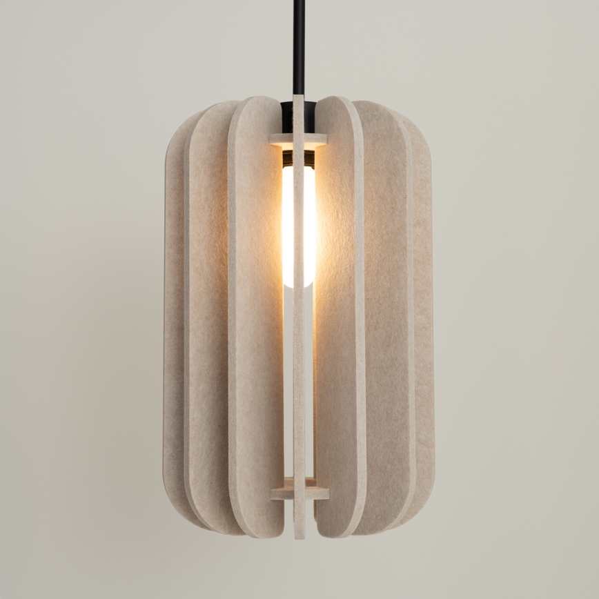 Luster na kabelu MULA 1xE27/15W/230V Ø 27 cm krem
