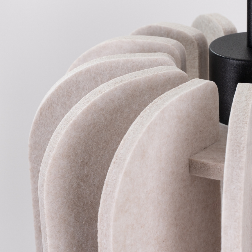 Luster na kabelu MULA 1xE27/15W/230V Ø 27 cm krem