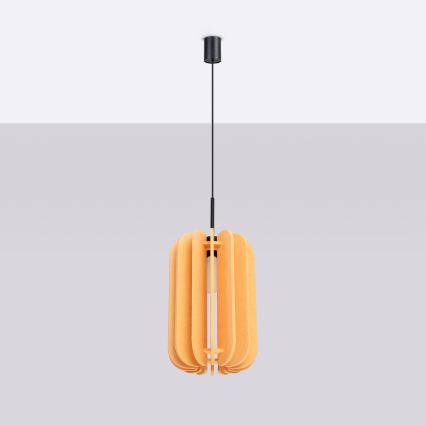 Luster na užetu MULA 1xE27/15W/230V Ø 27 cm žuta