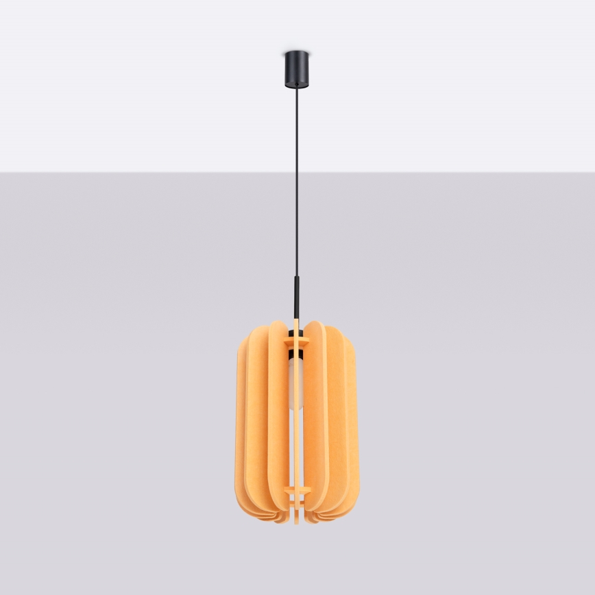 Luster na užetu MULA 1xE27/15W/230V Ø 27 cm žuta