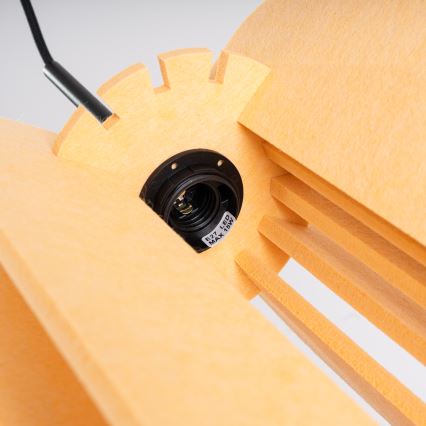 Luster na užetu MULA 1xE27/15W/230V Ø 27 cm žuta