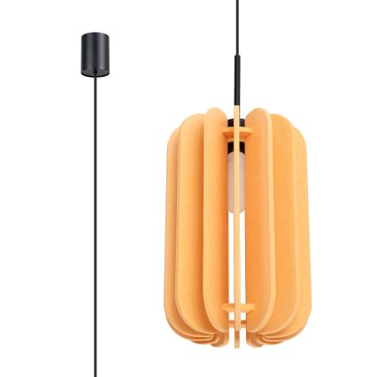 Luster na užetu MULA 1xE27/15W/230V Ø 27 cm žuta