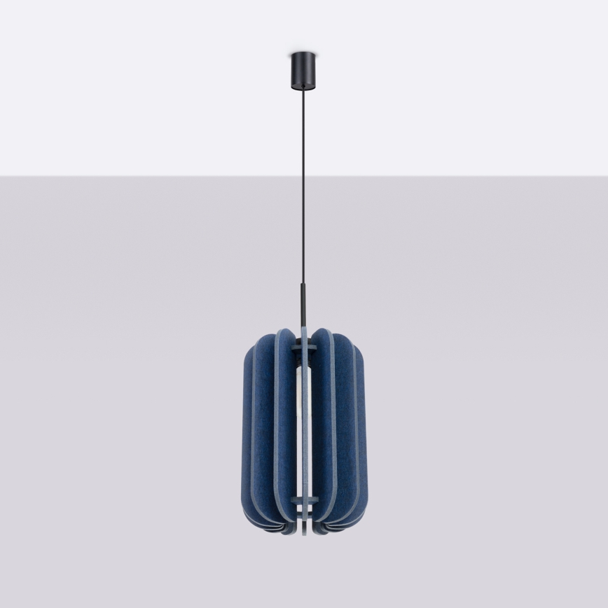 Luster na sajli MULA 1xE27/15W/230V Ø 27 cm plava