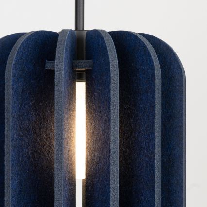 Luster na sajli MULA 1xE27/15W/230V Ø 27 cm plava