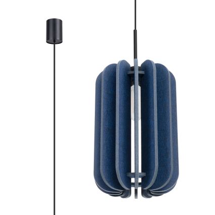 Luster na sajli MULA 1xE27/15W/230V Ø 27 cm plava