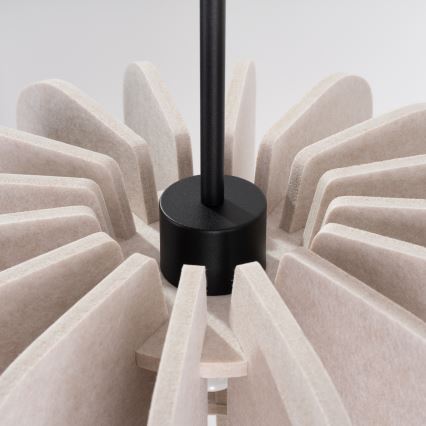 Luster na sajli MULA 1xE27/15W/230V Ø 45 cm krem boje